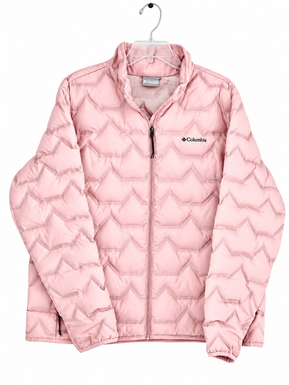 Columbia Delta Ridge 650 Fill Power Down Omni-Heat Full Zip Pink Jacket Size XXL